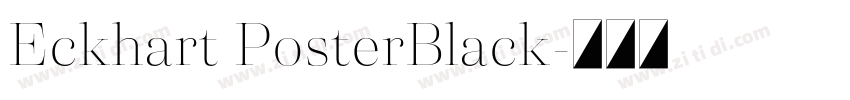 Eckhart PosterBlack字体转换